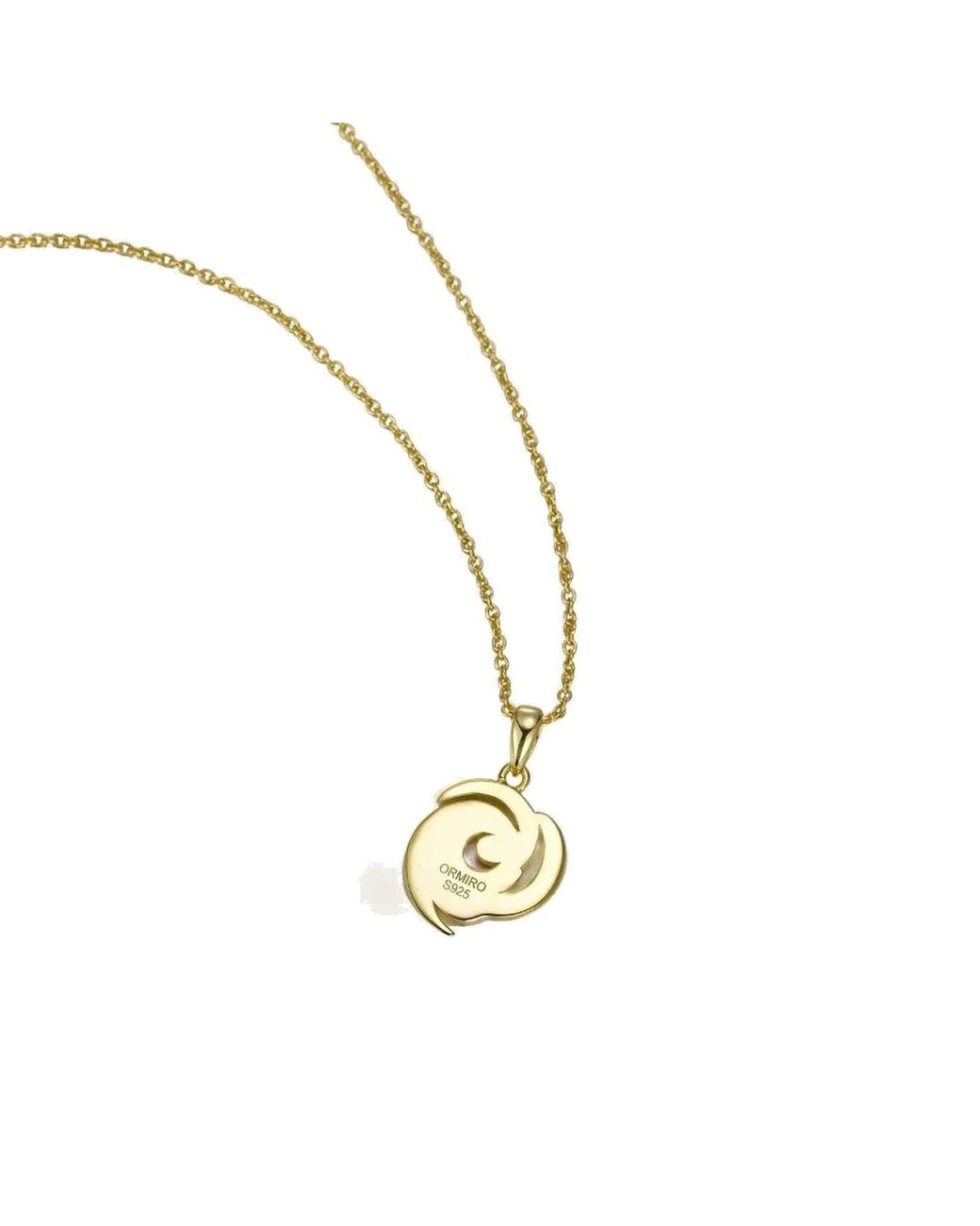 Ormiro Metallic Endless Rose Necklace