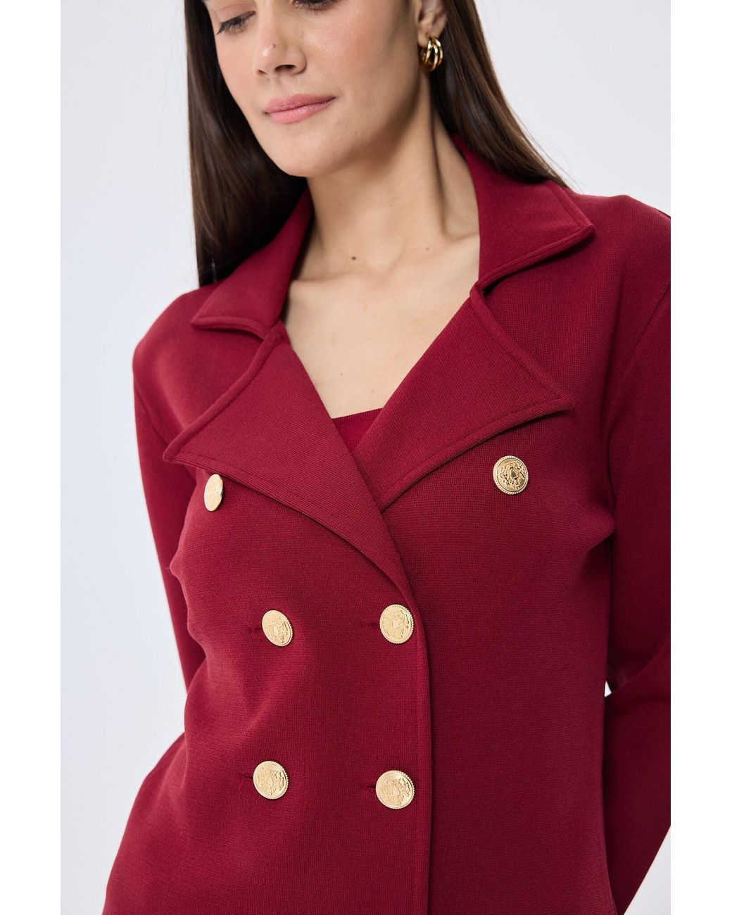 Peraluna Red Katherine Blazer Jacket