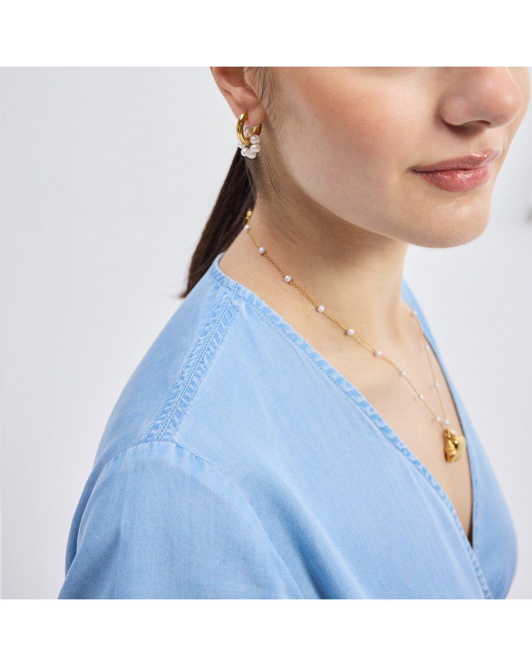 REISTOR Blue Maxi Wrap Dress