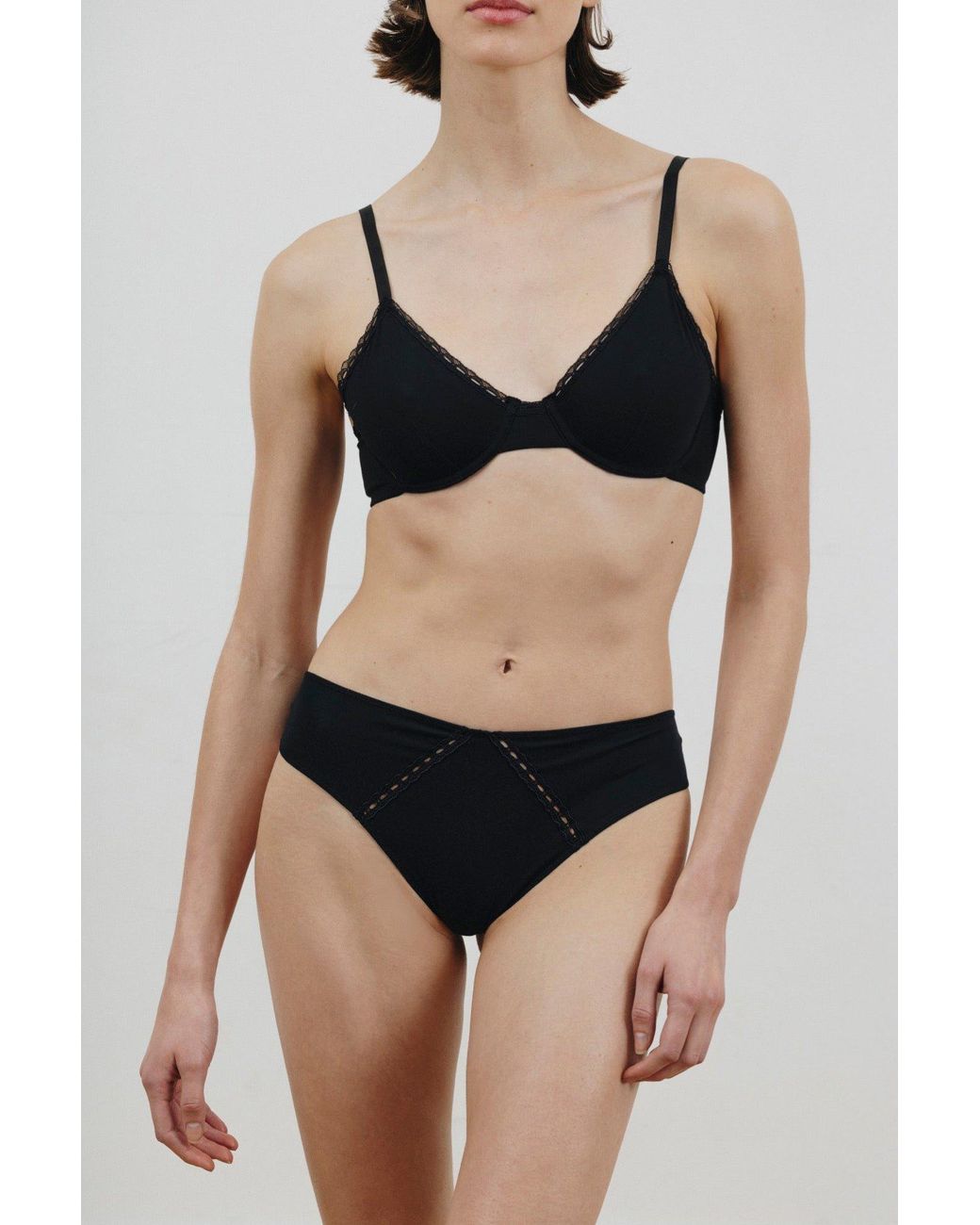 Verdant Intimates Black Modal Air Full Bra