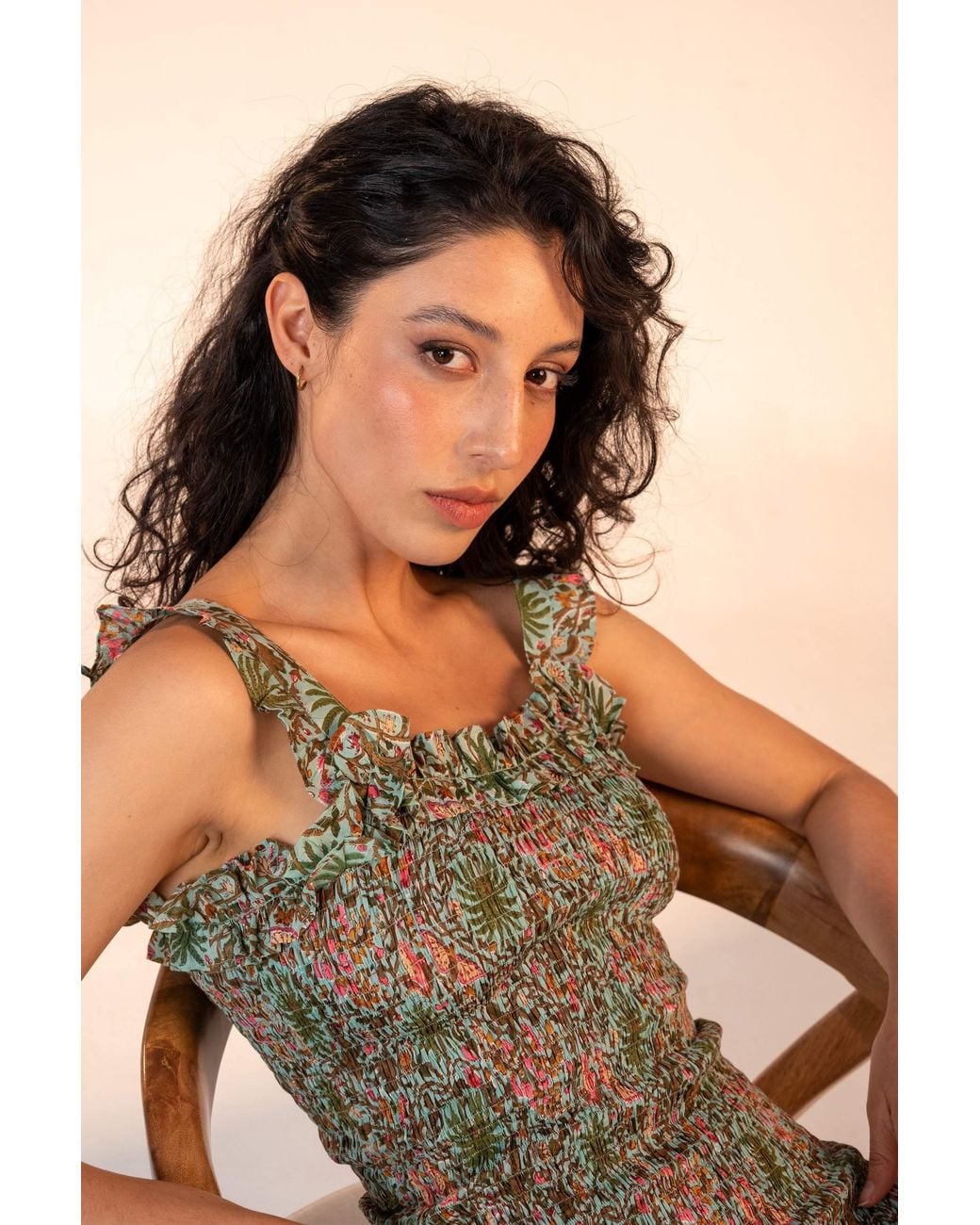Carolina Benoit Green Mini Palm Springs Dress