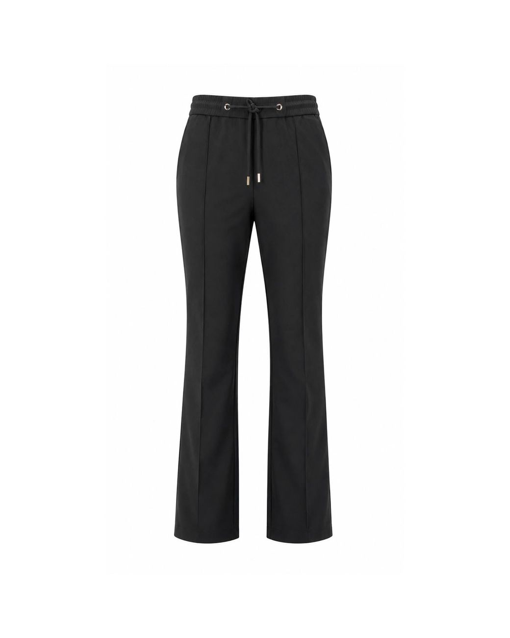 DAVID WEJ Black Ashford Relaxed Loose Fit Drawstring Trouser for men