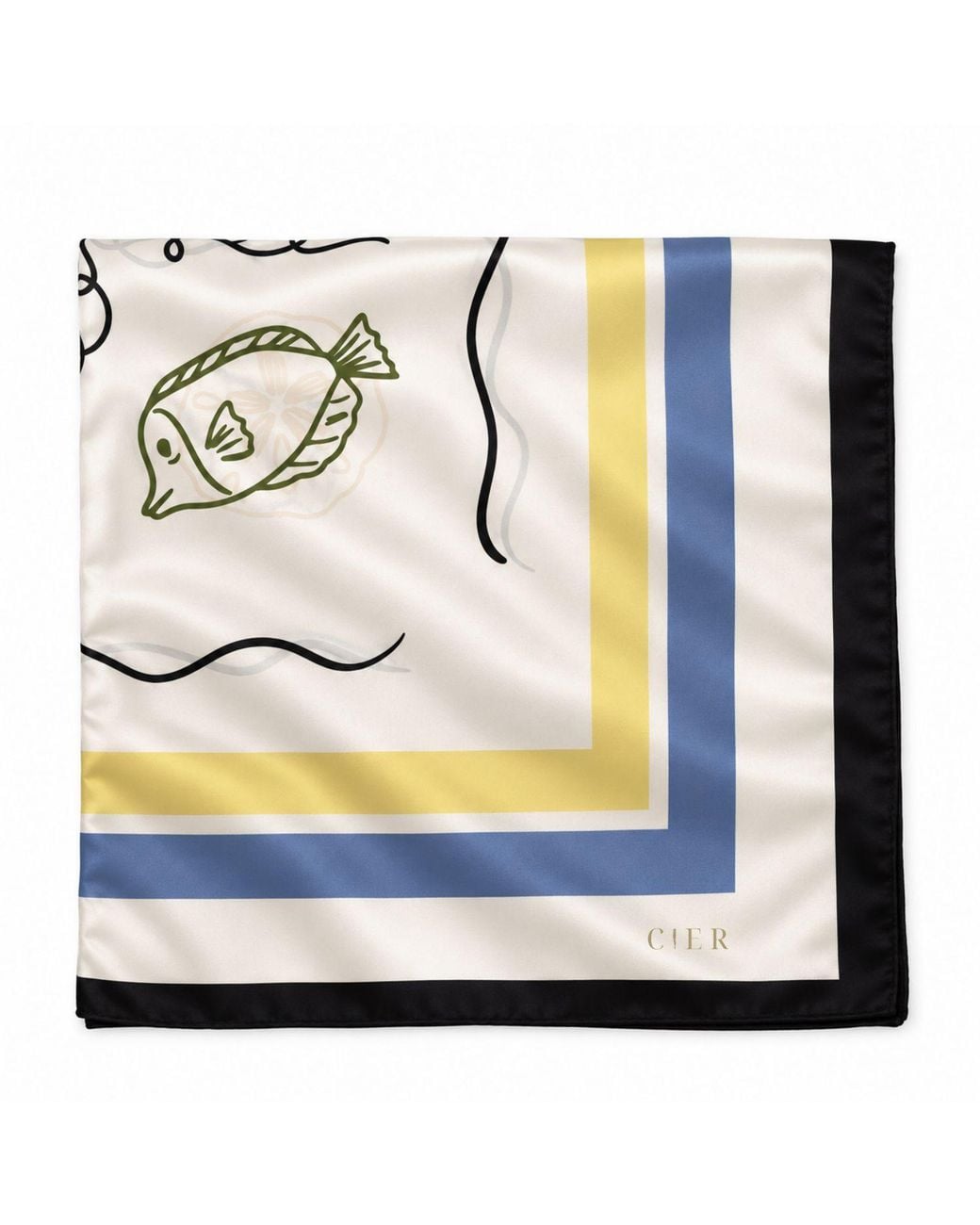 Cier Metallic Sea Creatures Scarf