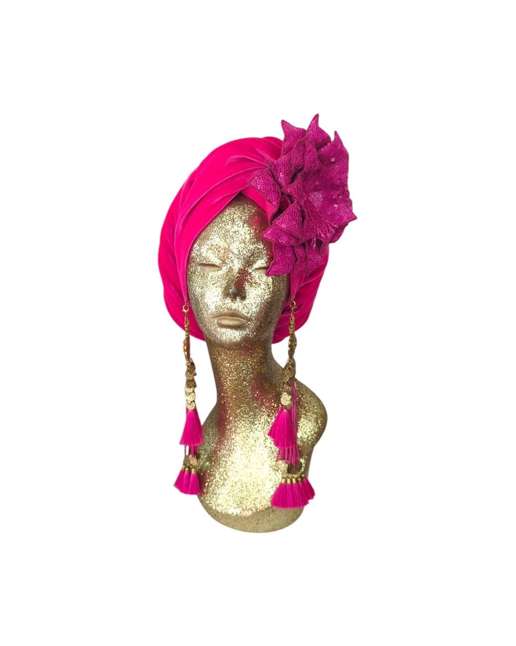 Julia Clancey Pink Cha Cha Cha Boom Hotty Dream Turban