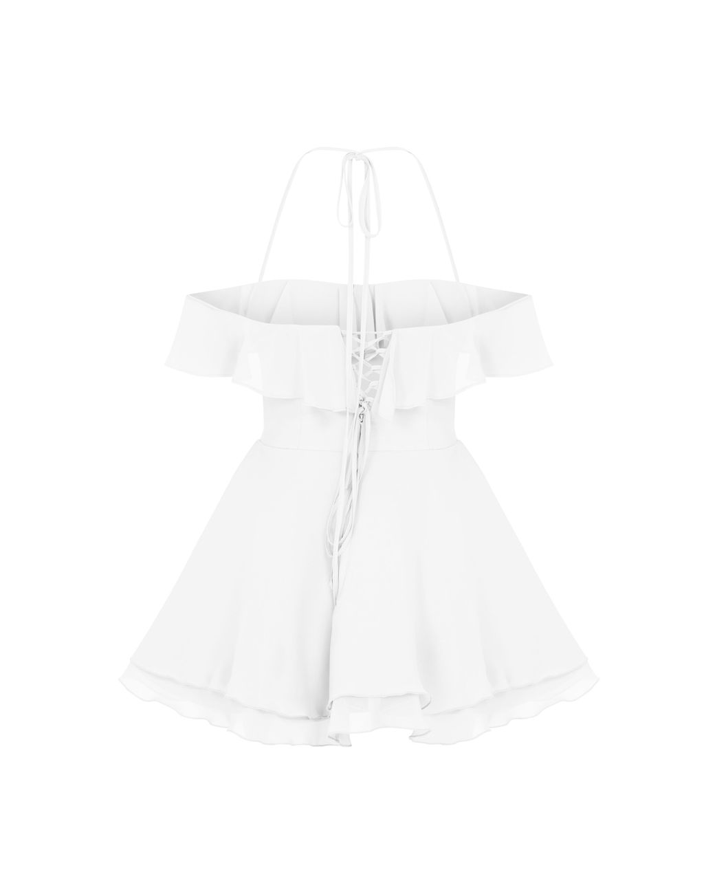 NAZLI CEREN White Evie Mini Dress