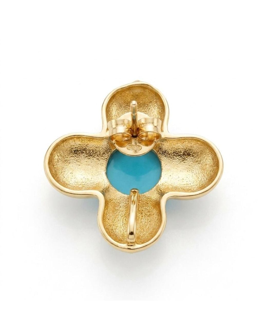 GEM BAZAAR Blue Fleur D'Amour Earrings