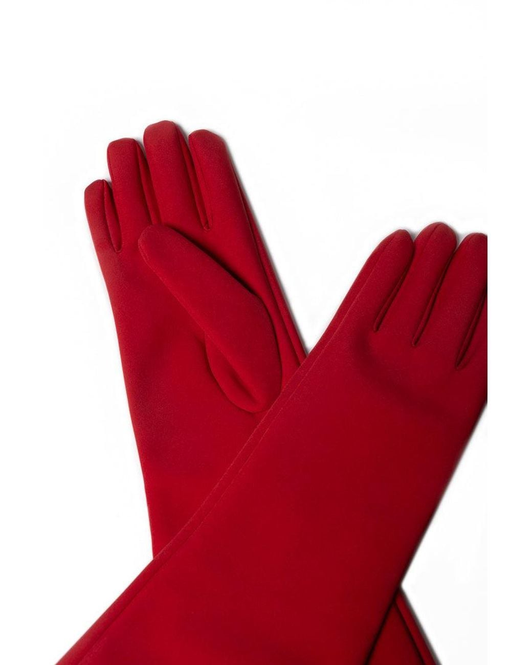 RainSisters Red Softshell Long Gloves