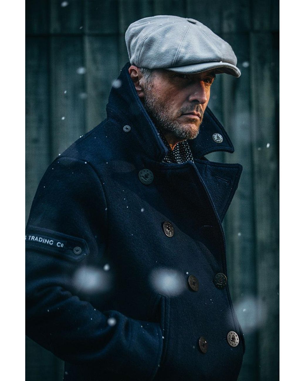 &SONS Trading Co Blue Boardwalk Peacoat for men