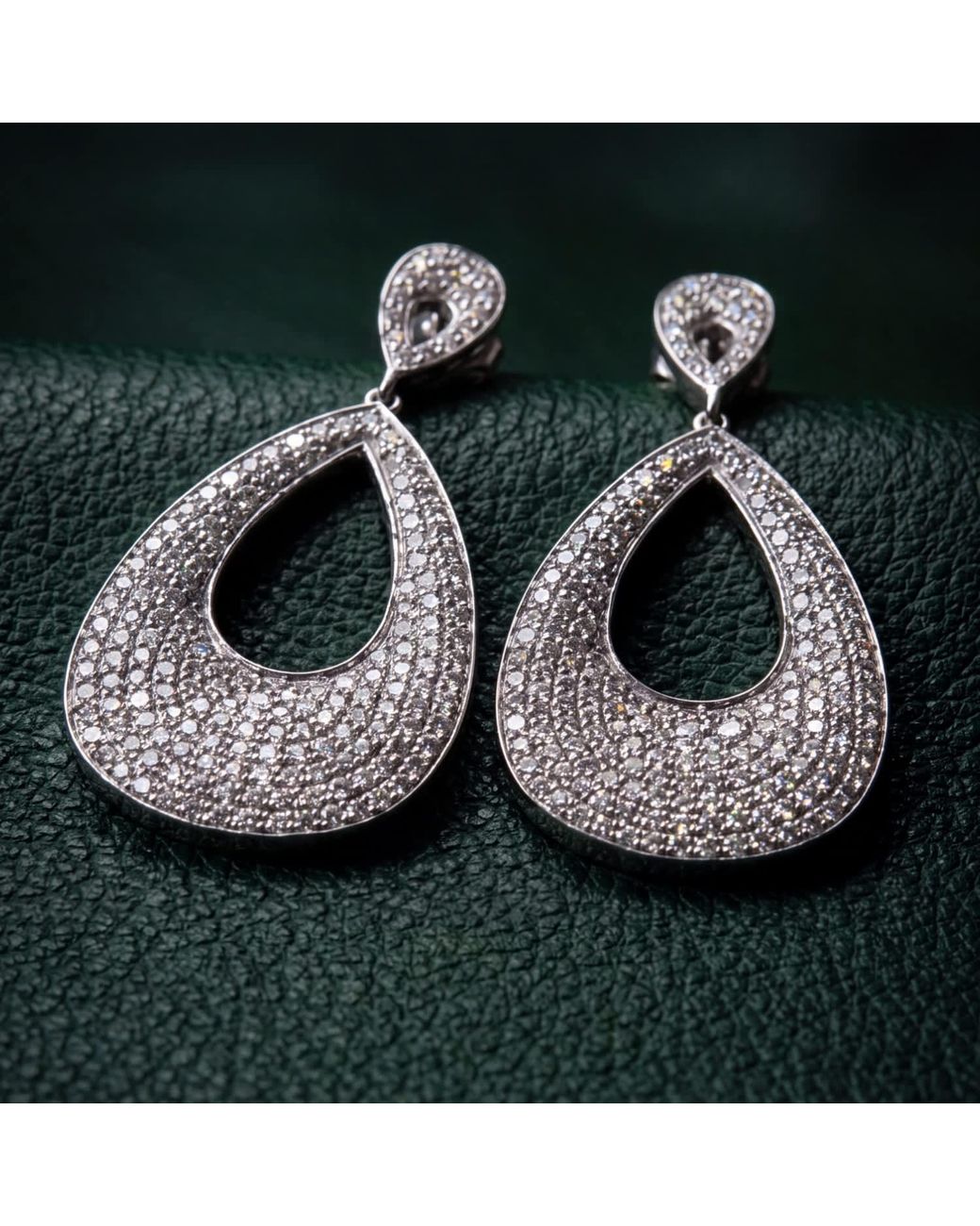 Latelita London Metallic Samira Teardrop Earrings