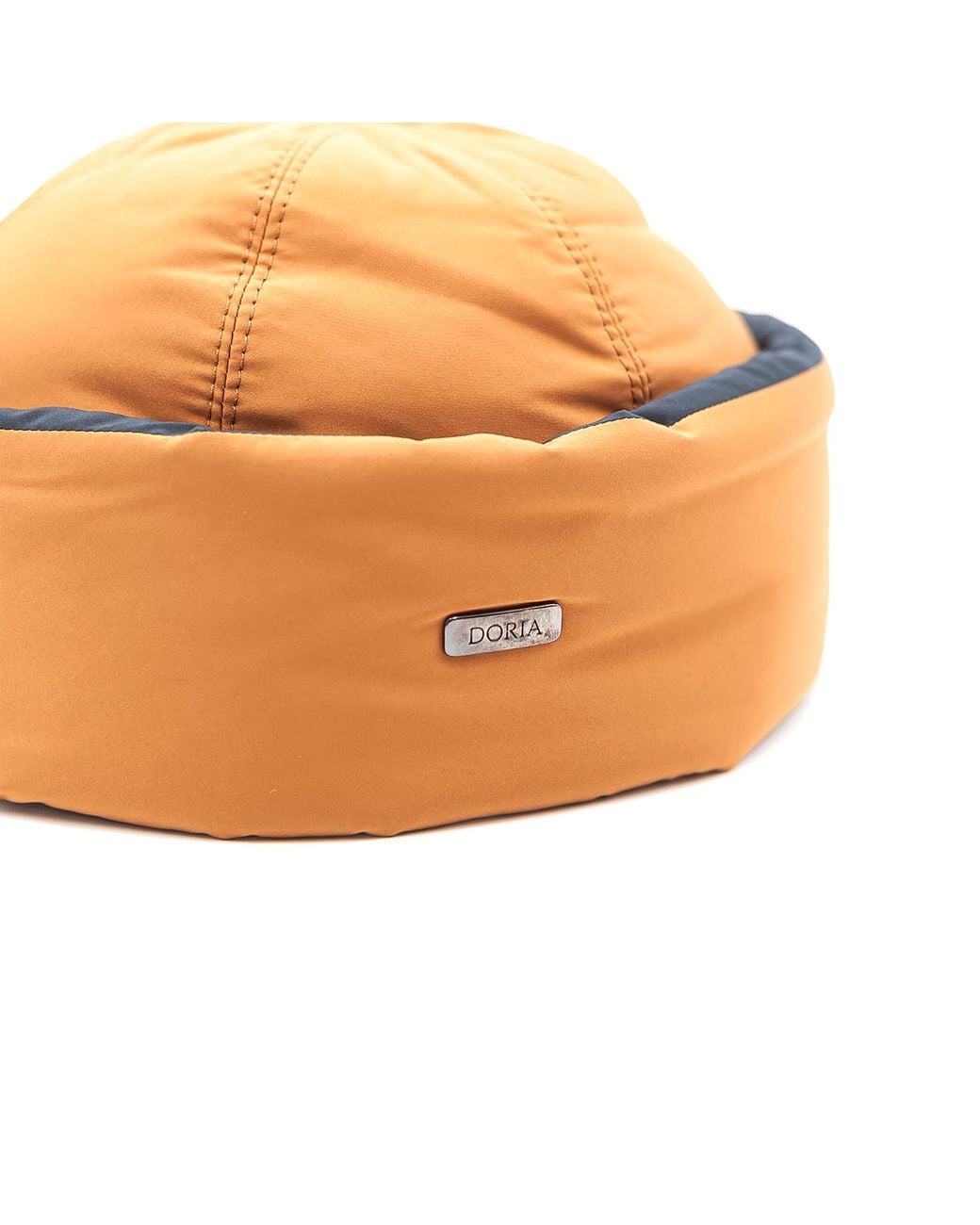 DORIA 1905 Orange Padded Fabric Docker Cap for men