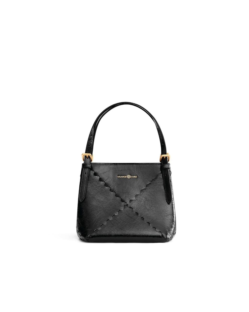 Orange Cube Black Dusk Mosaic Mini Tote