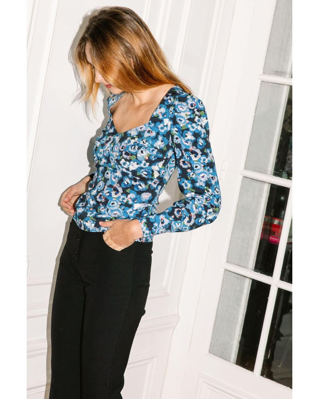 AVANI Apparel Blue Pétunia Top
