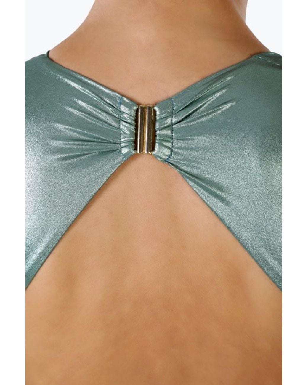 Room 24 Green Fanny One Piece Metallic Mint