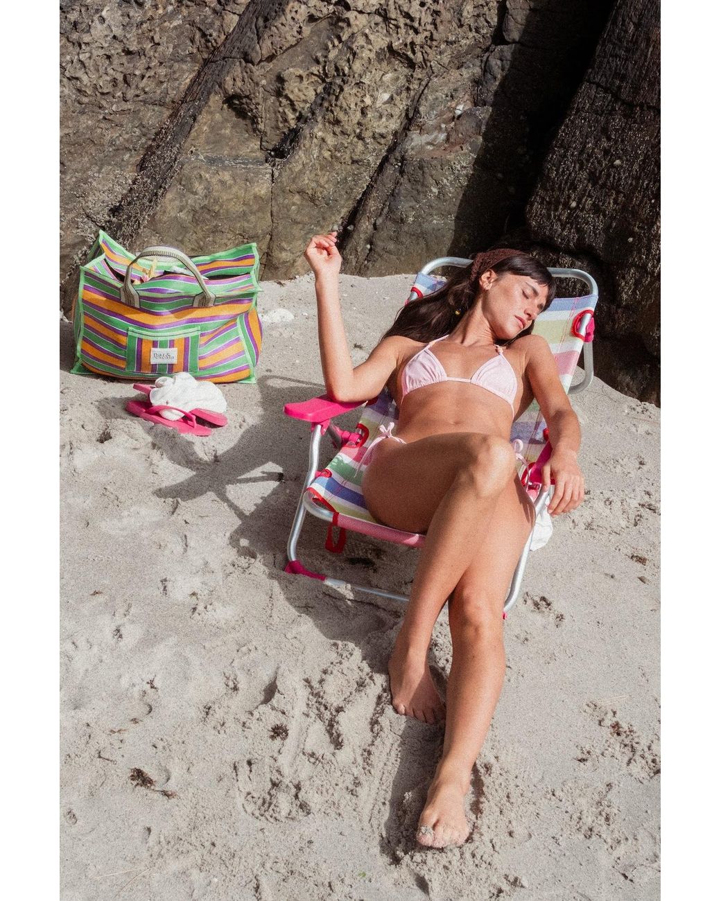 Par & Escala Pink Iso Bikini Top