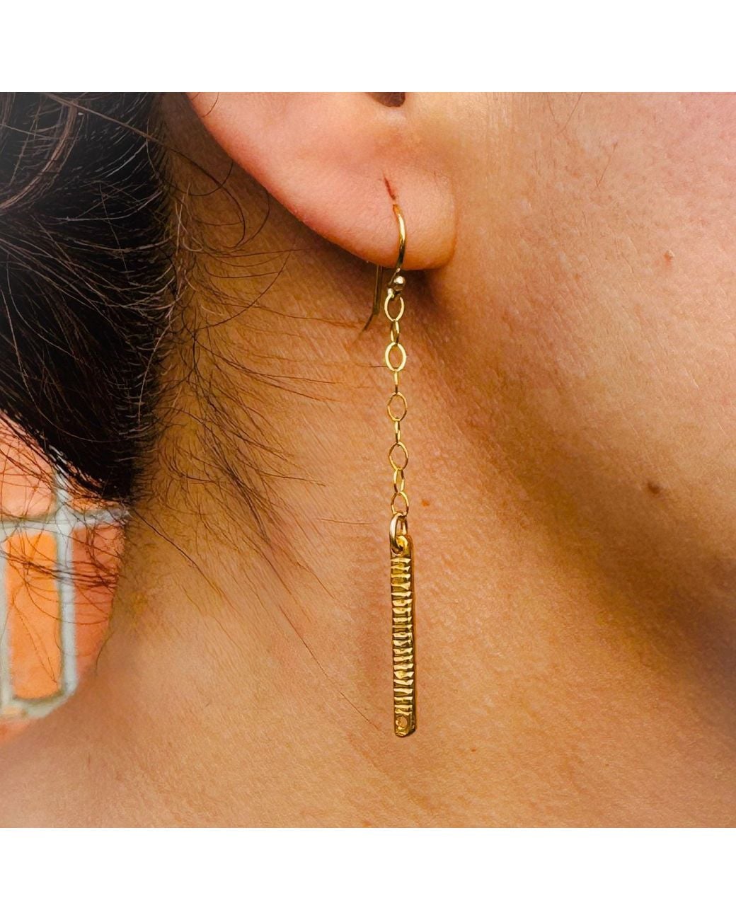 Lexi Jewelry Metallic Stick Around Dangly Earrings