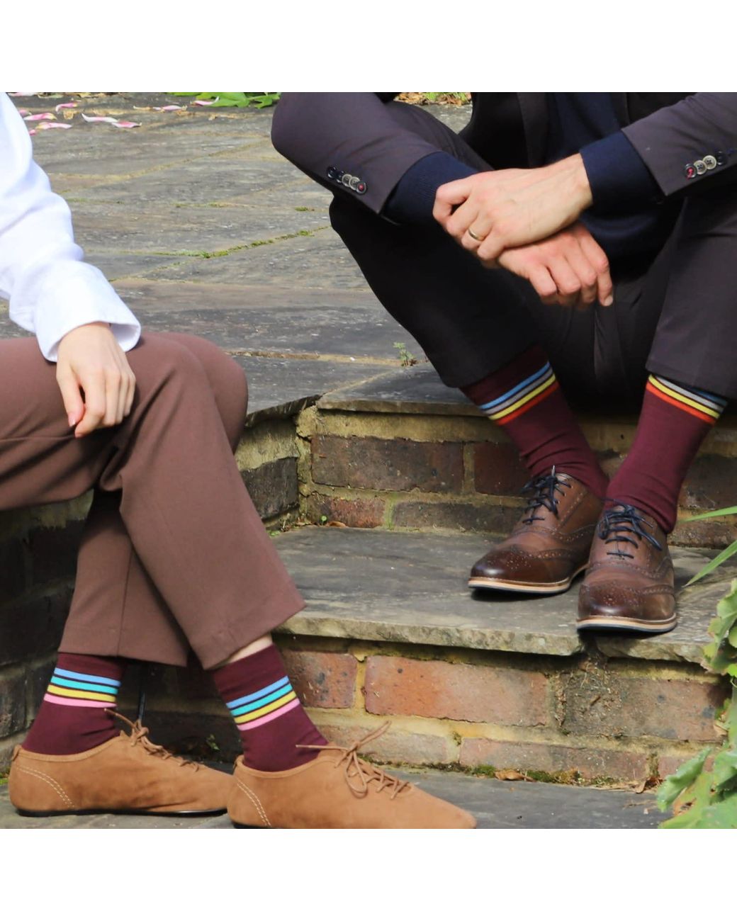 Peper Harow - Made in England Purple Mix Tape Socks –