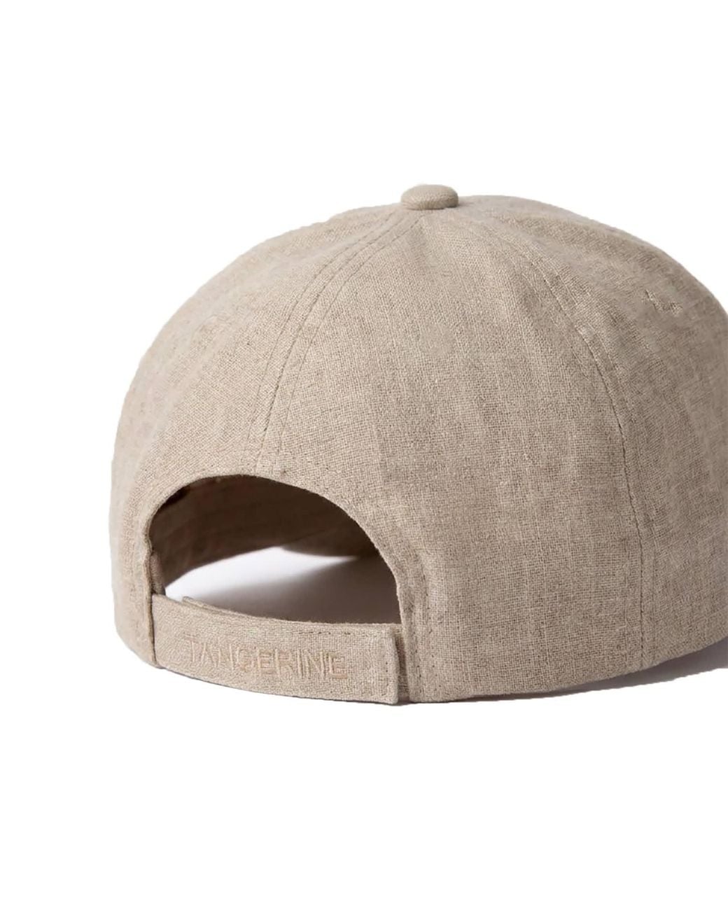 Maison Tangerine Natural Neutrals Linen Baseball Hat Sand for men