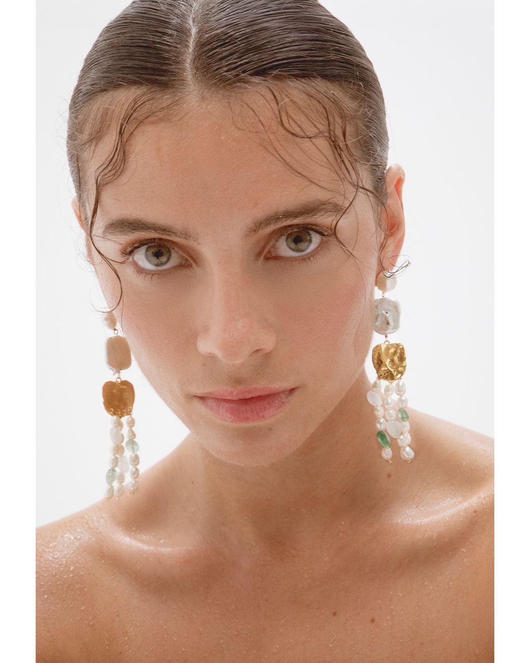 Lavani Jewels White Juno Pearl Earrings