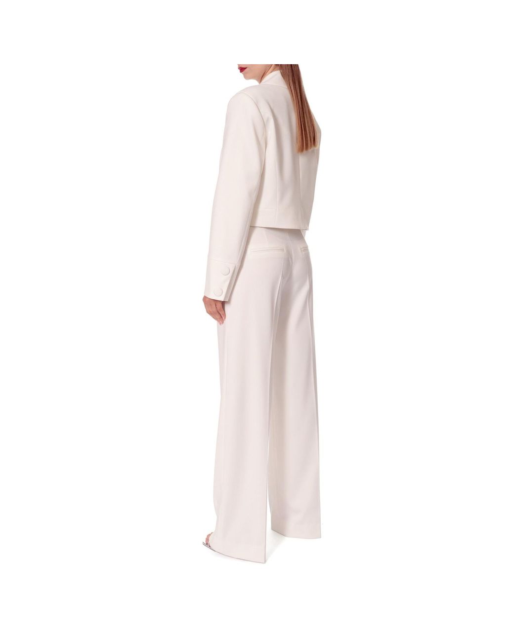 AGGI by HALEWSKI White Heidi Aesthetic Short Blazer