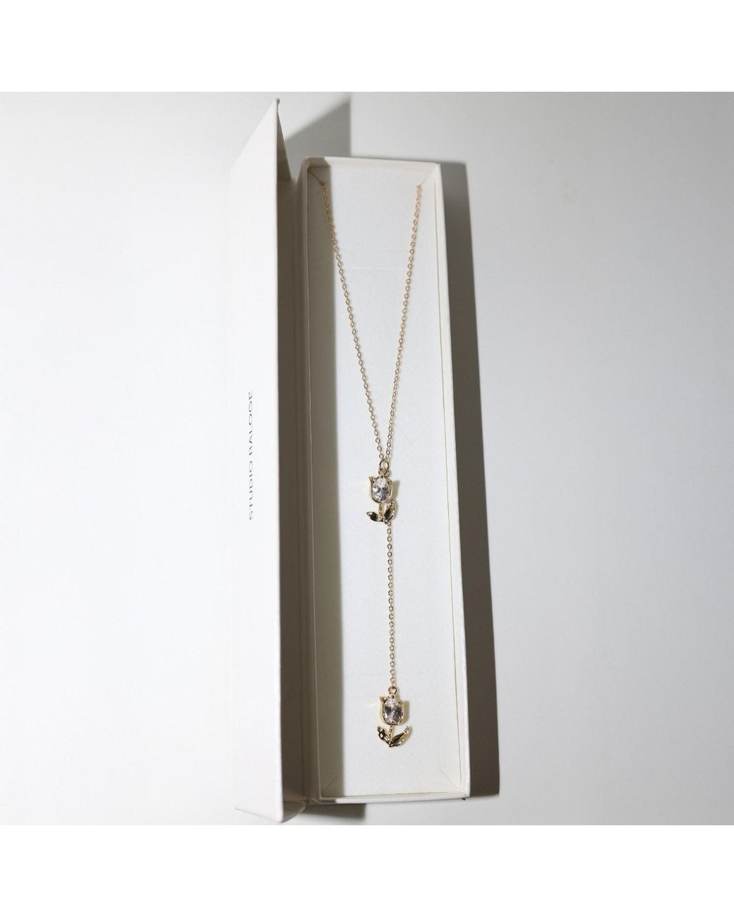 Studio Baloge Metallic Jardin Lariat Necklace