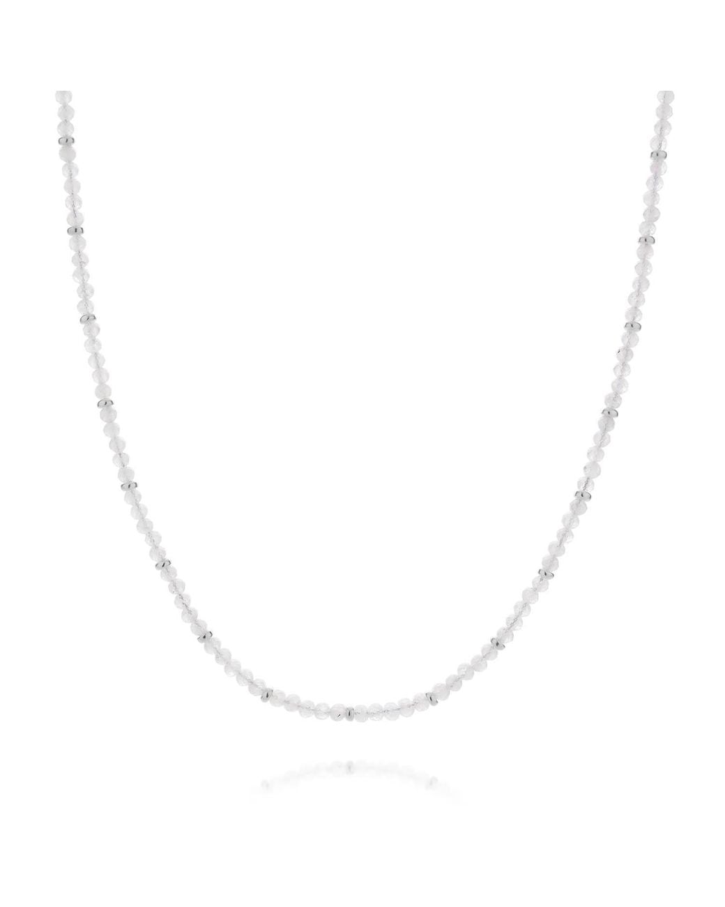 Nellou Jewellery Metallic Moonstone June Birthstone Orbit Necklace