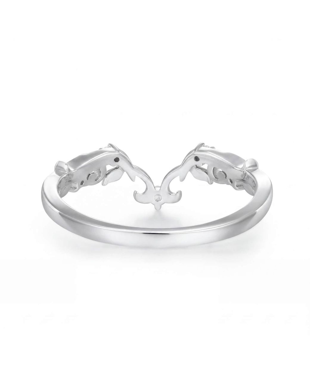 Azura Jewelry New York White Petal Waltz Band Vermeil