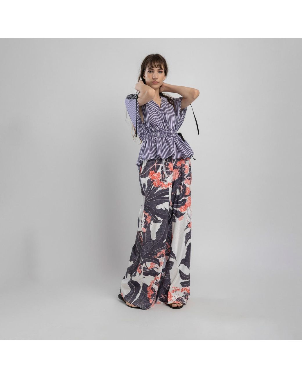ARTISTA Red Berry Palazzo Pants