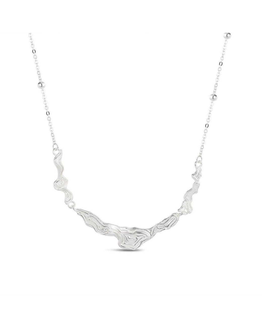 Ormiro Metallic Moontide Sterling Necklace