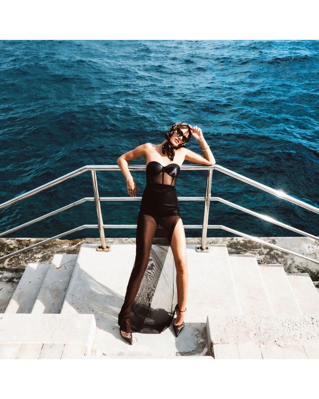 Franca Vinka Black Belina Maxi Skirt