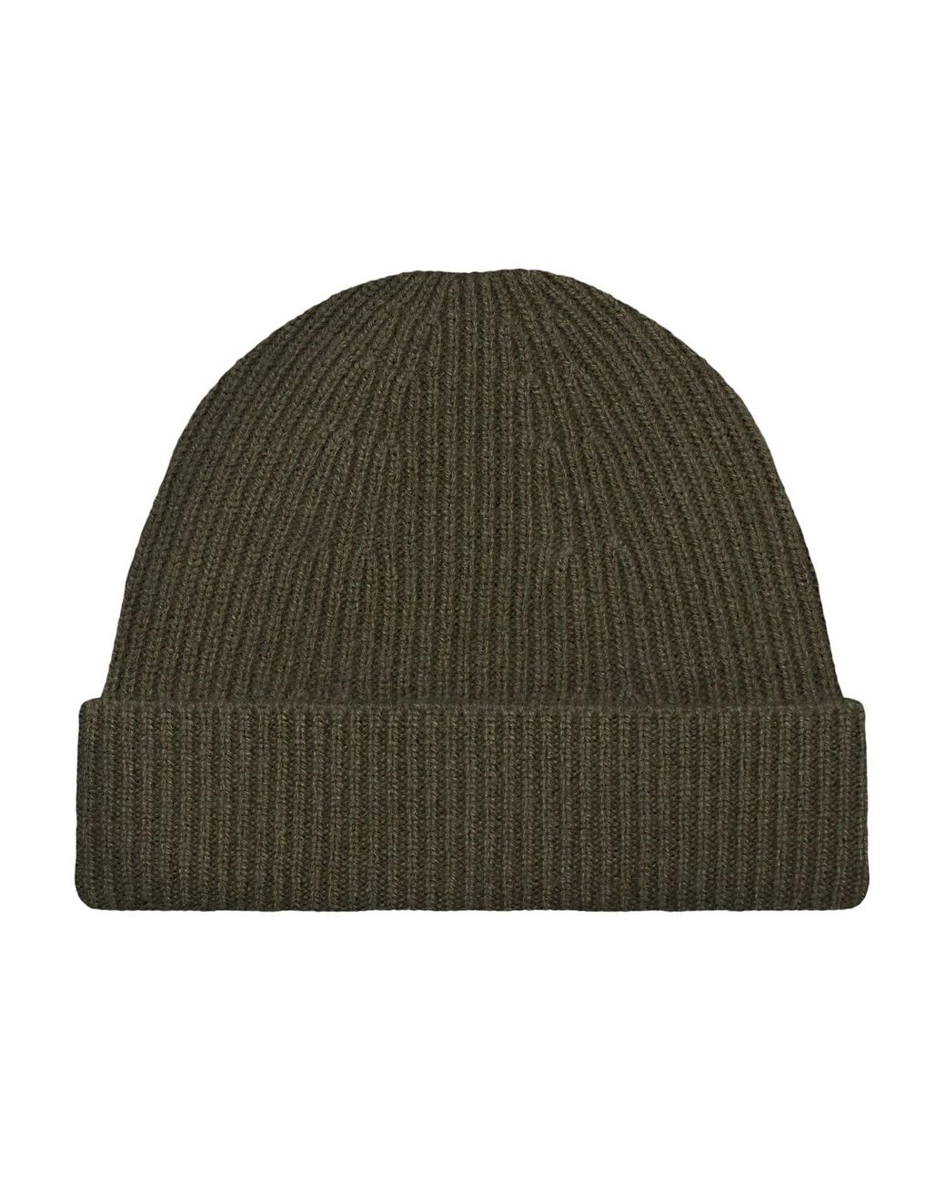 Paul James Knitwear Green Lightweight Merino Cashmere Beaulinee Beanie