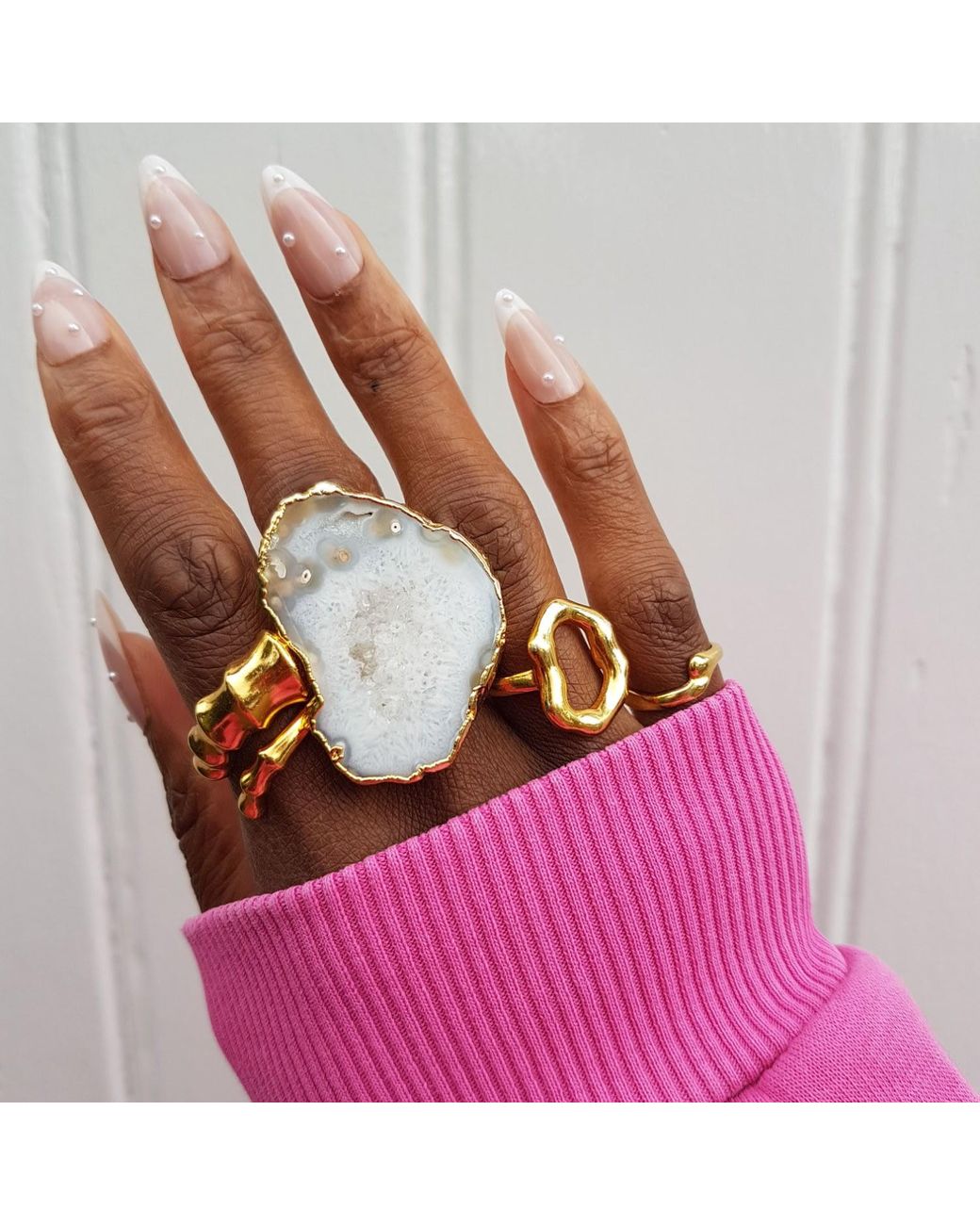 YAA YAA LONDON Metallic Strength Vermeil Adjustable Ring