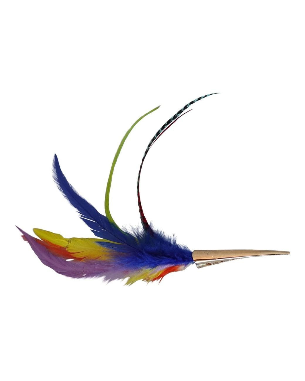 Romer Millinery Blue Feather Clip For Hats Lapels, Hair & Lapels Colors