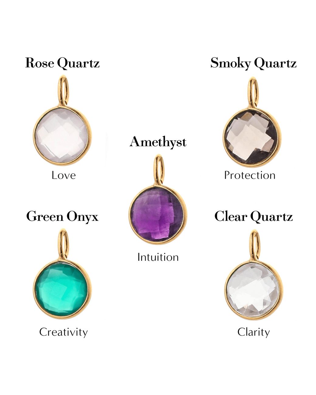 Goddess Charms Metallic Goddess Of Protection Charm Necklace