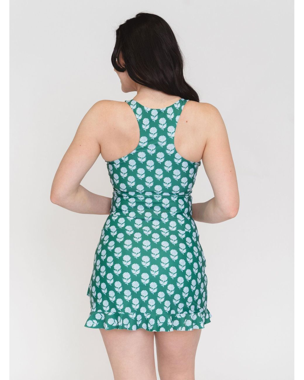 Lime Ricki Swimwear Green Juniper Charm Ruffle Skirt