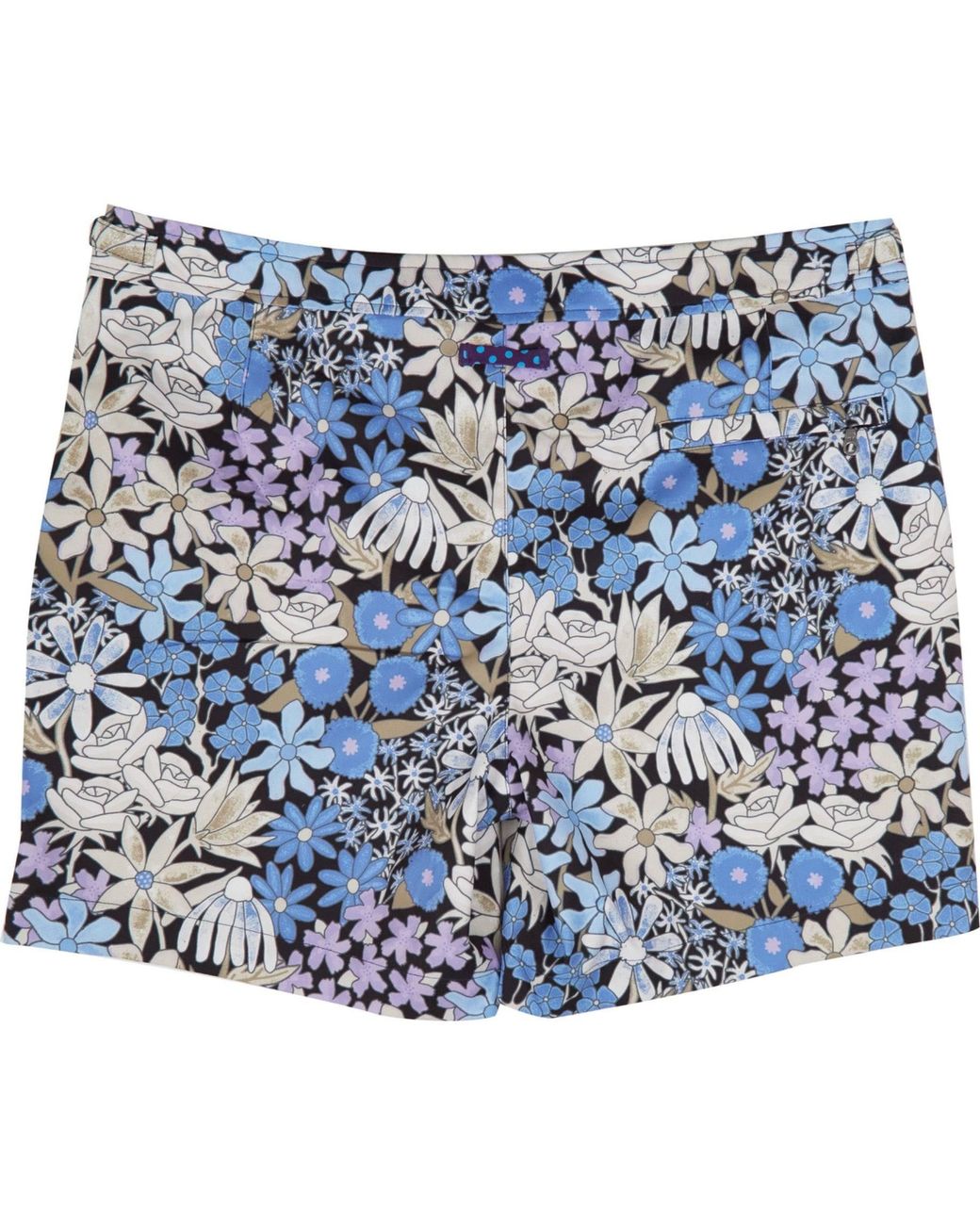 Lords of Harlech Blue Pool Rough Floral Swim Short for men