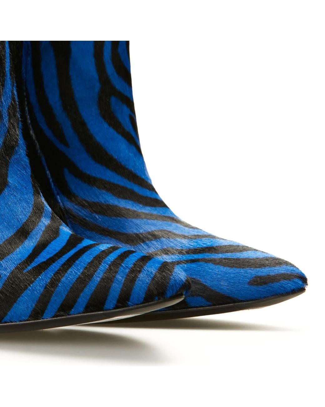 Rosamund Muir London Blue Pietra & Zebra Print Calf Hair Boots