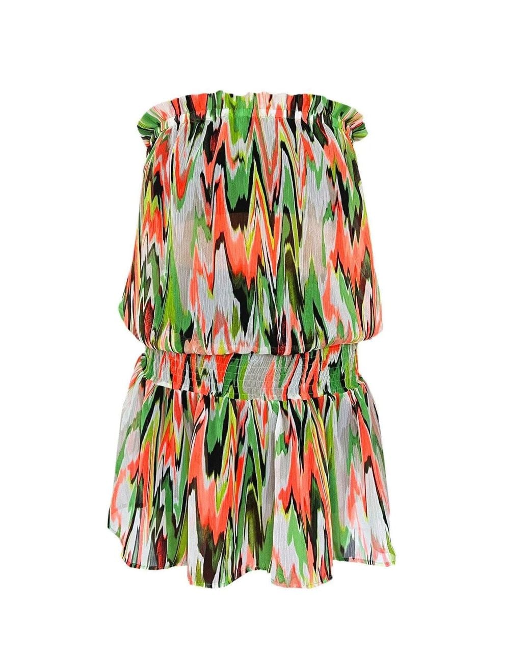 Maxjenny Green Beach Mini Dress