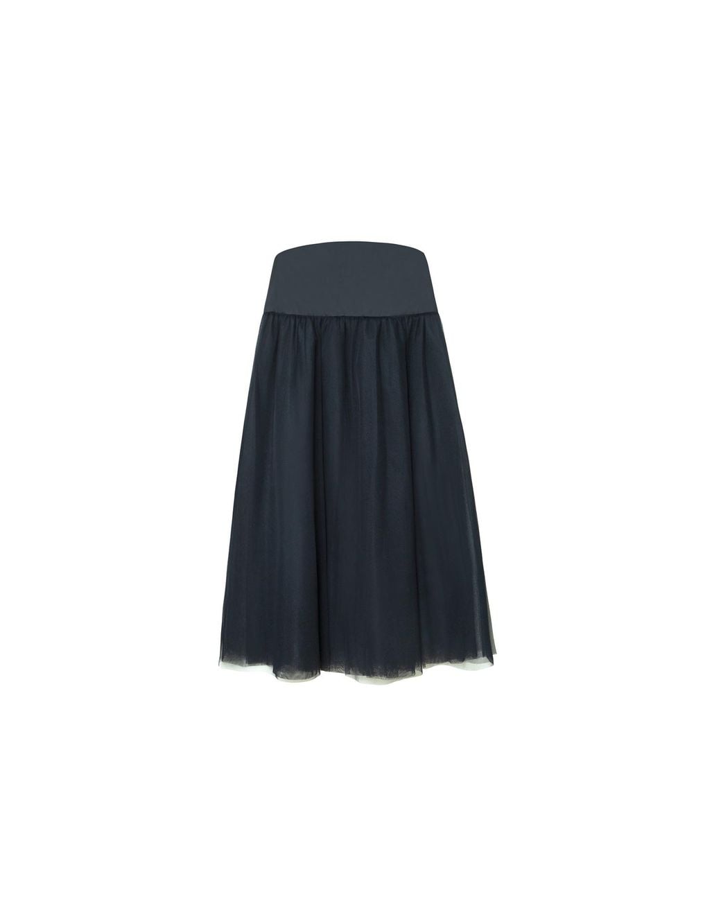 Audrey Vallens Blue Selene Tulle Skirt