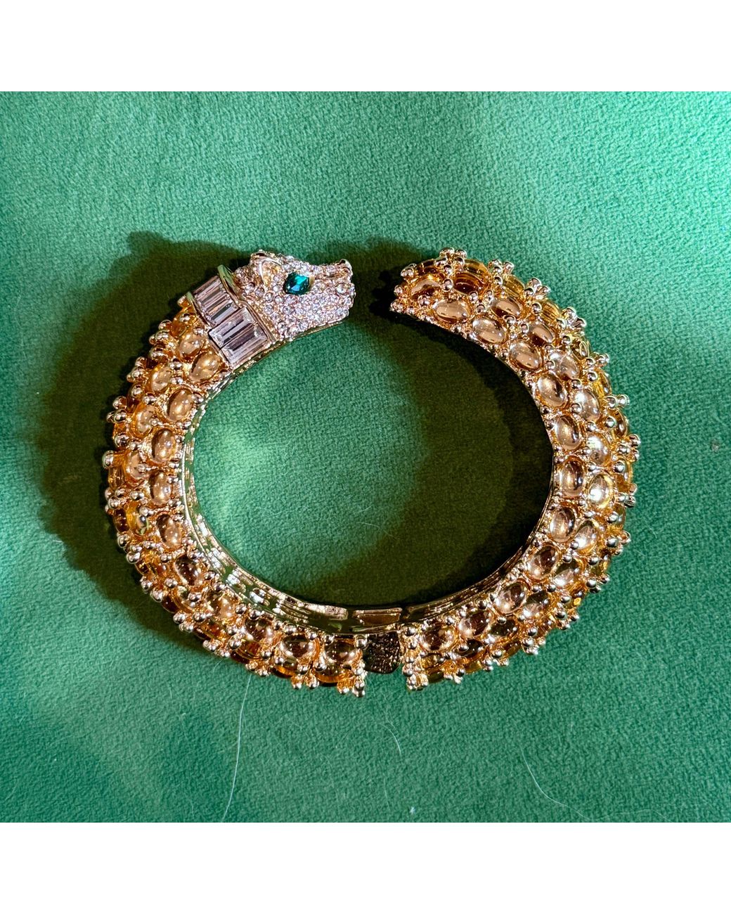 Laura Gray Metallic Citrine Panther Bracelet
