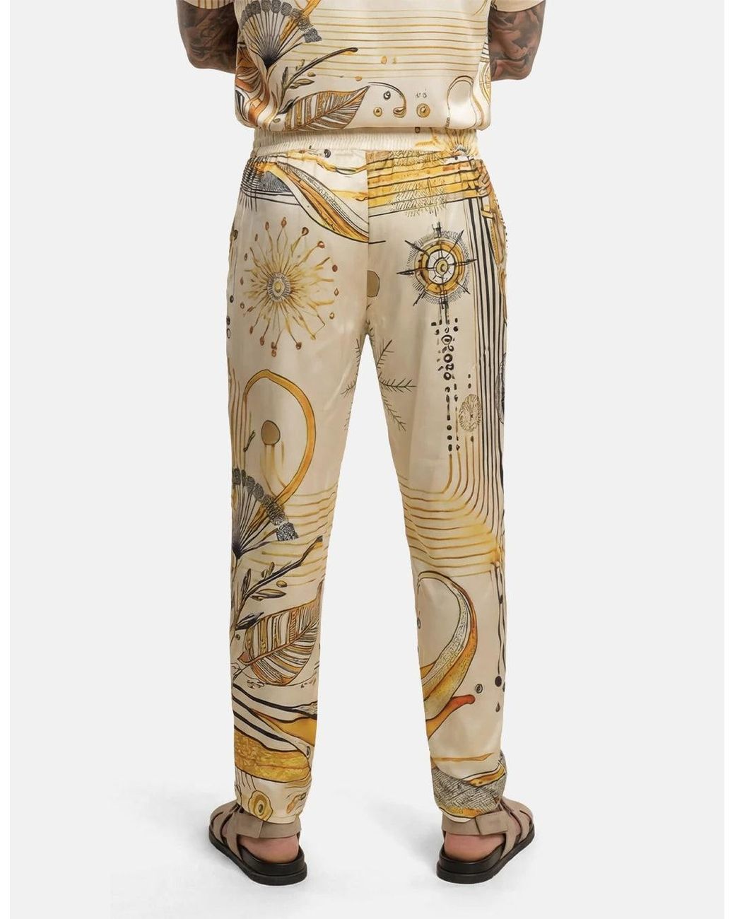 Hustle Natural South Beach Satin-Pants for men