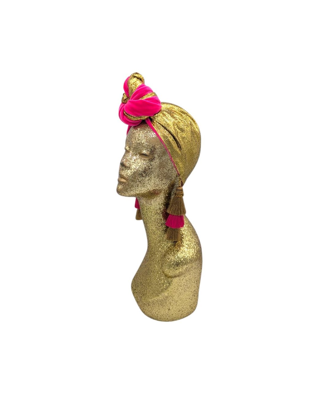 Julia Clancey Pink Golden Snazzy Hotty Swinglette Turban