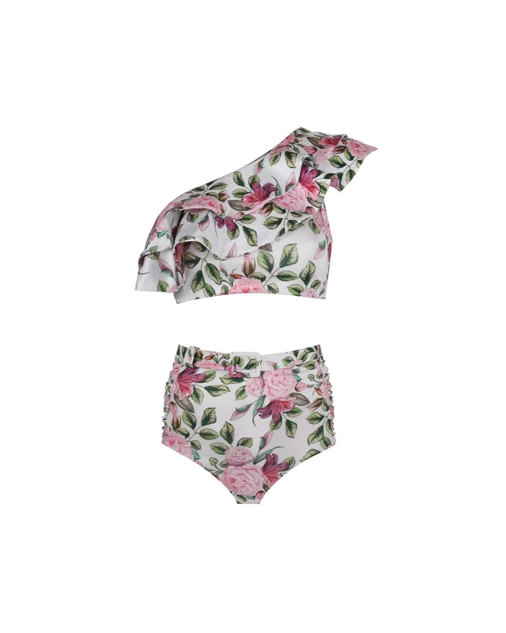 Nur Karaata White Cliantha Rose Bikini