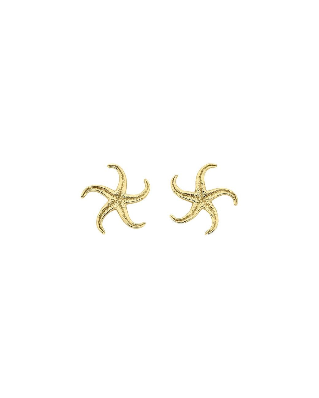 Zoe & Morgan Metallic Starfish Stud Earrings