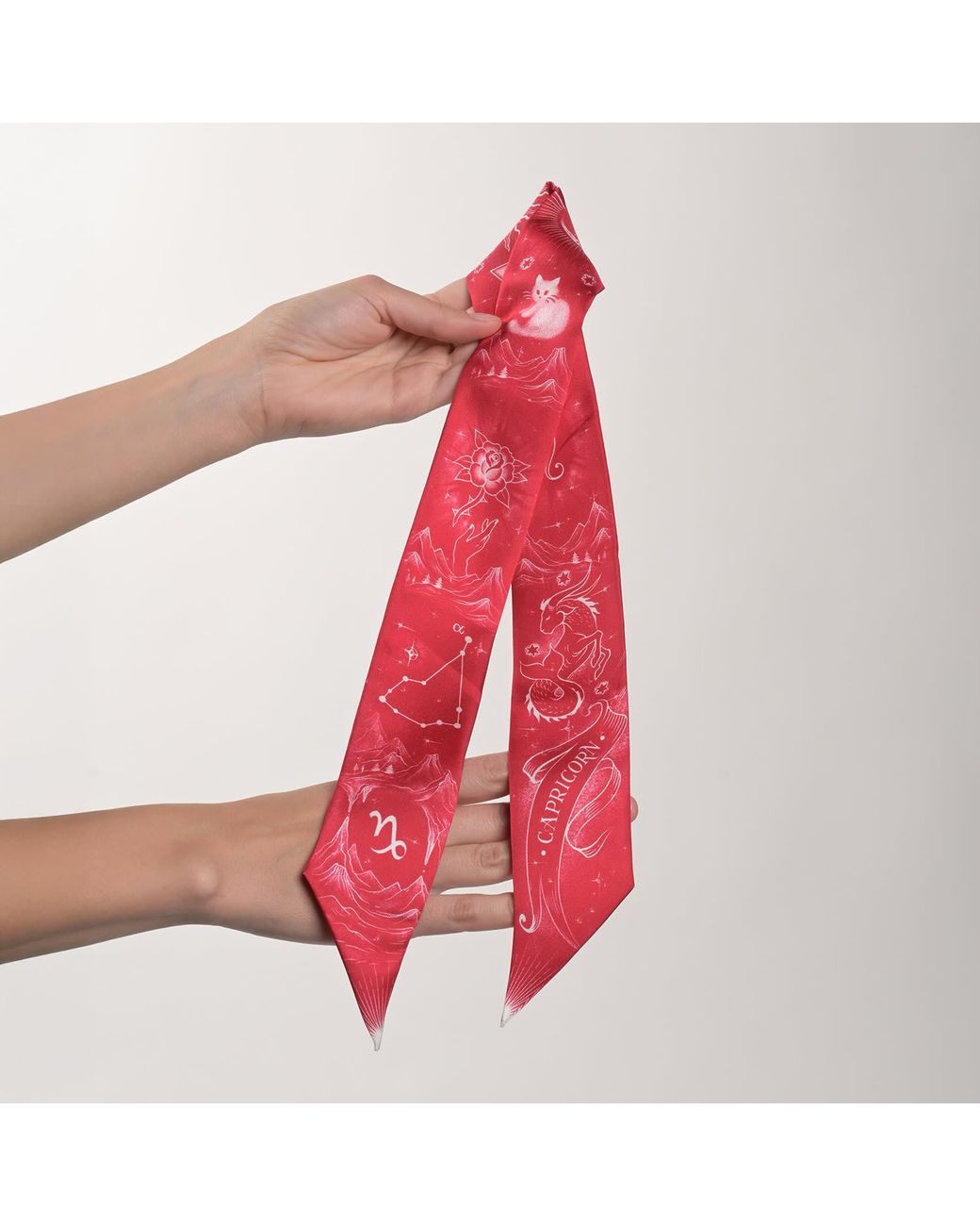 Silk&Soul Red Capricorn Zodiac Twilly
