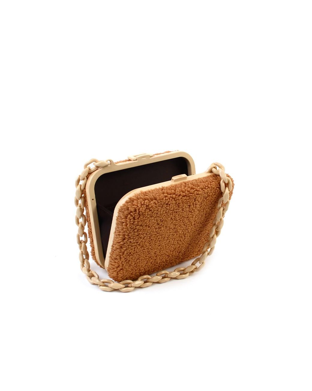 SJW BAGS LONDON Brown Lilibet Box Clutch