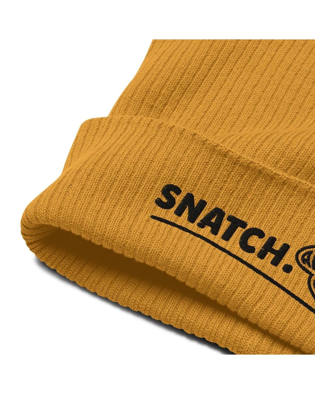 Anchor and Crew Yellow Mustard Snatch Gen. Organic Cotton Embroidered Beanie
