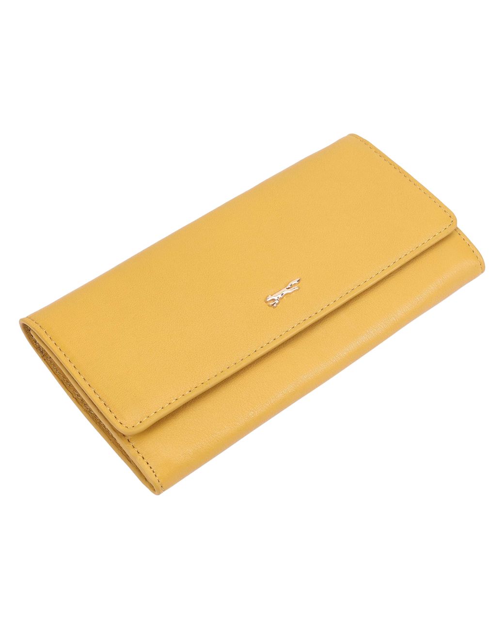 Paul Costelloe Yellow Accra Leather Wallet Purse