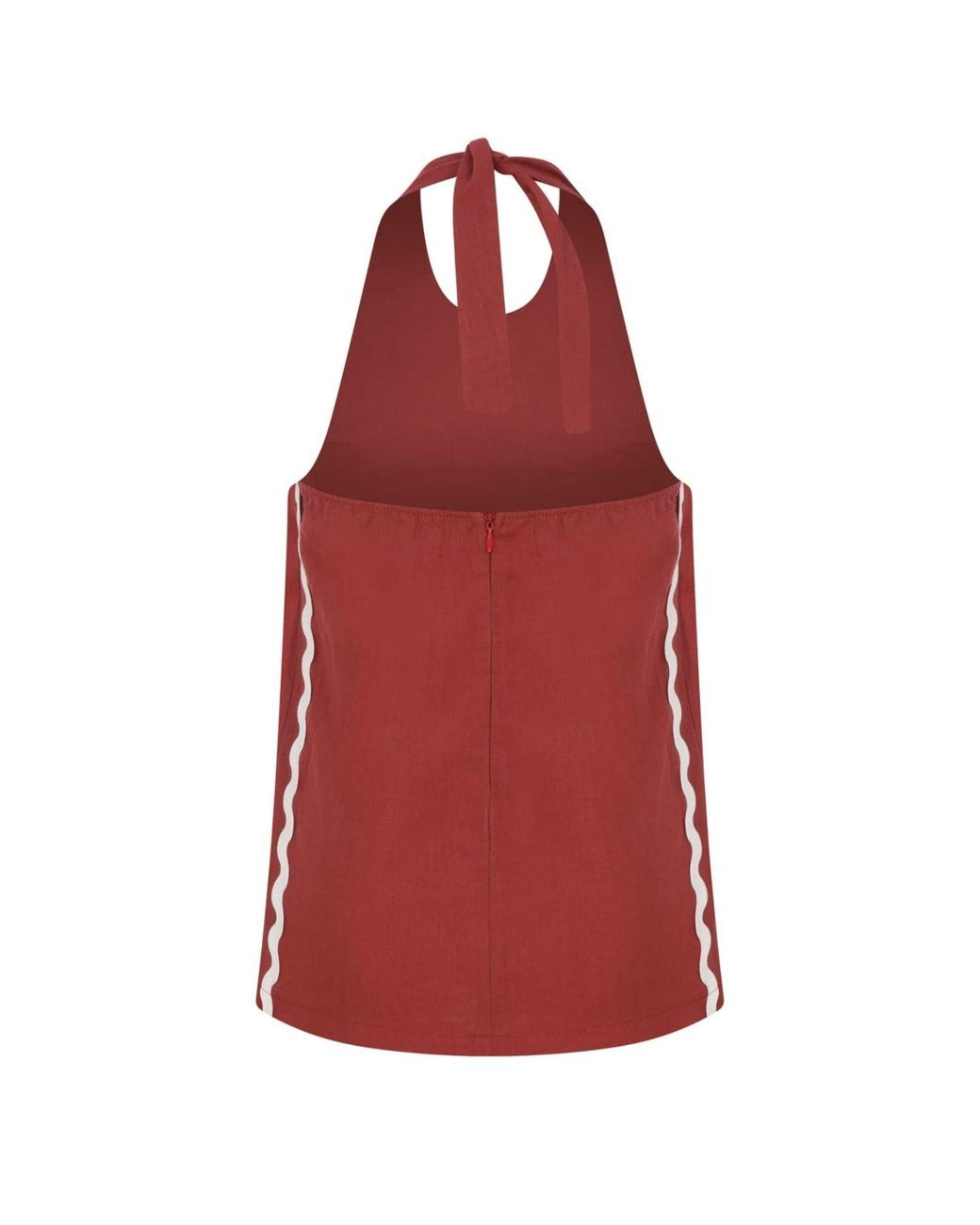 Thisisu Collection Red Wavy Top