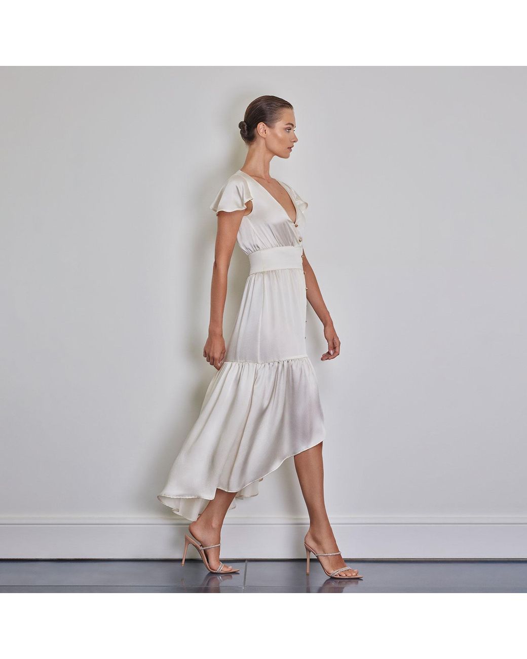 Anse Victorin Natural Marilyn Silk Dress