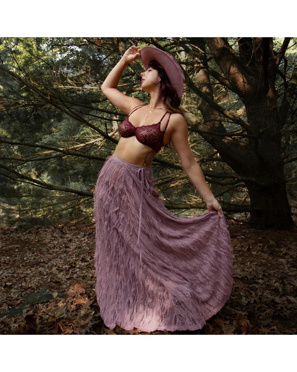MONIQUE MORIN LINGERIE Purple Rush Sweetheart Velvet